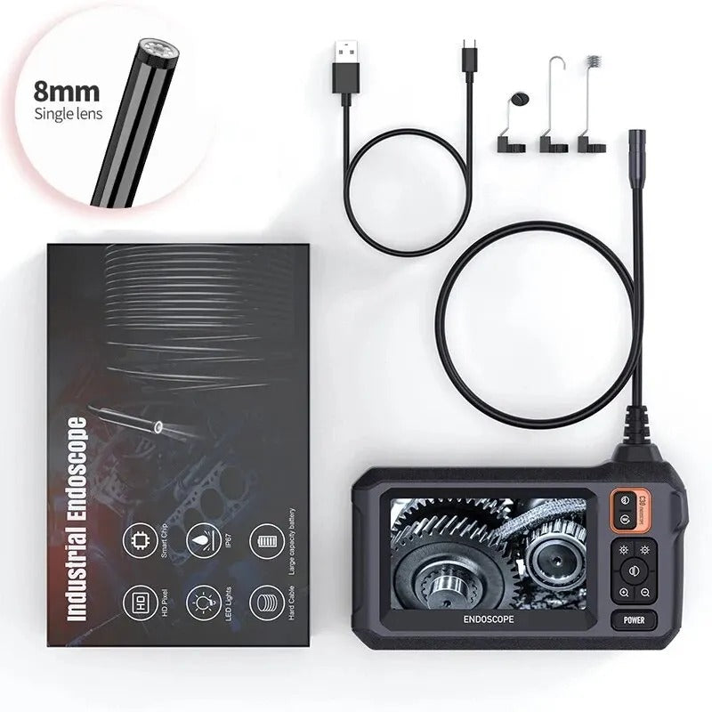 Skanto | Industrieel Endoscoop Inspectiecamera – 1080P HD met 4,3 inch scherm Verstelbare lens