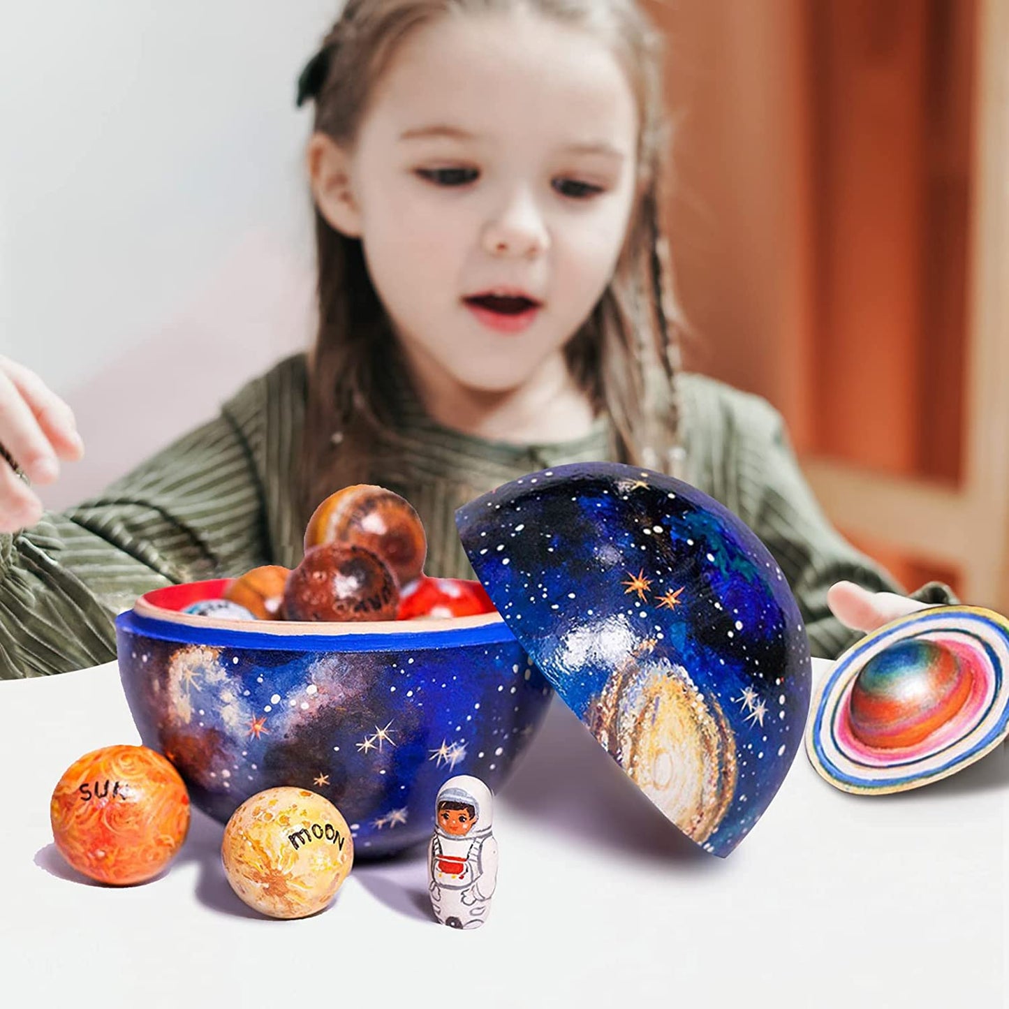 Galaxy Quest Houten Planeet Set – Educatief Avontuur voor Kinderen