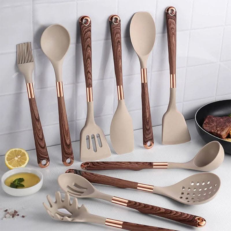 SiliconeEase Keukenhulpmiddelen Set – Hittebestendig & Stijlvol voor elke Keuken