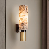 Koperstenen Wandlamp