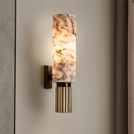 Koperstenen Wandlamp