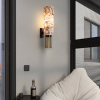 Koperstenen Wandlamp