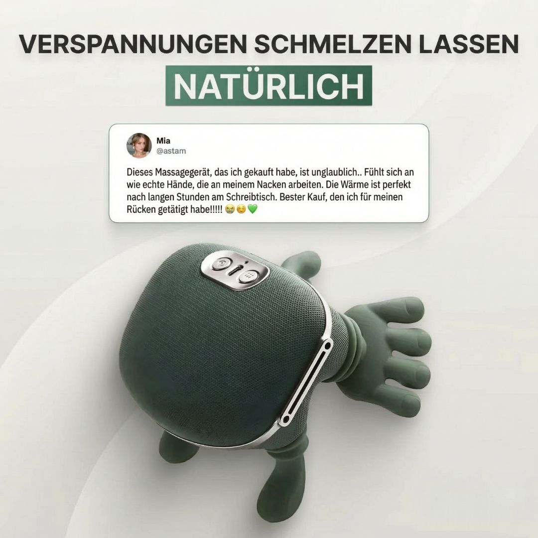 Massageapparaat voor nek en schouders | Nekmassage thuis voor soepele spieren | Nackenia