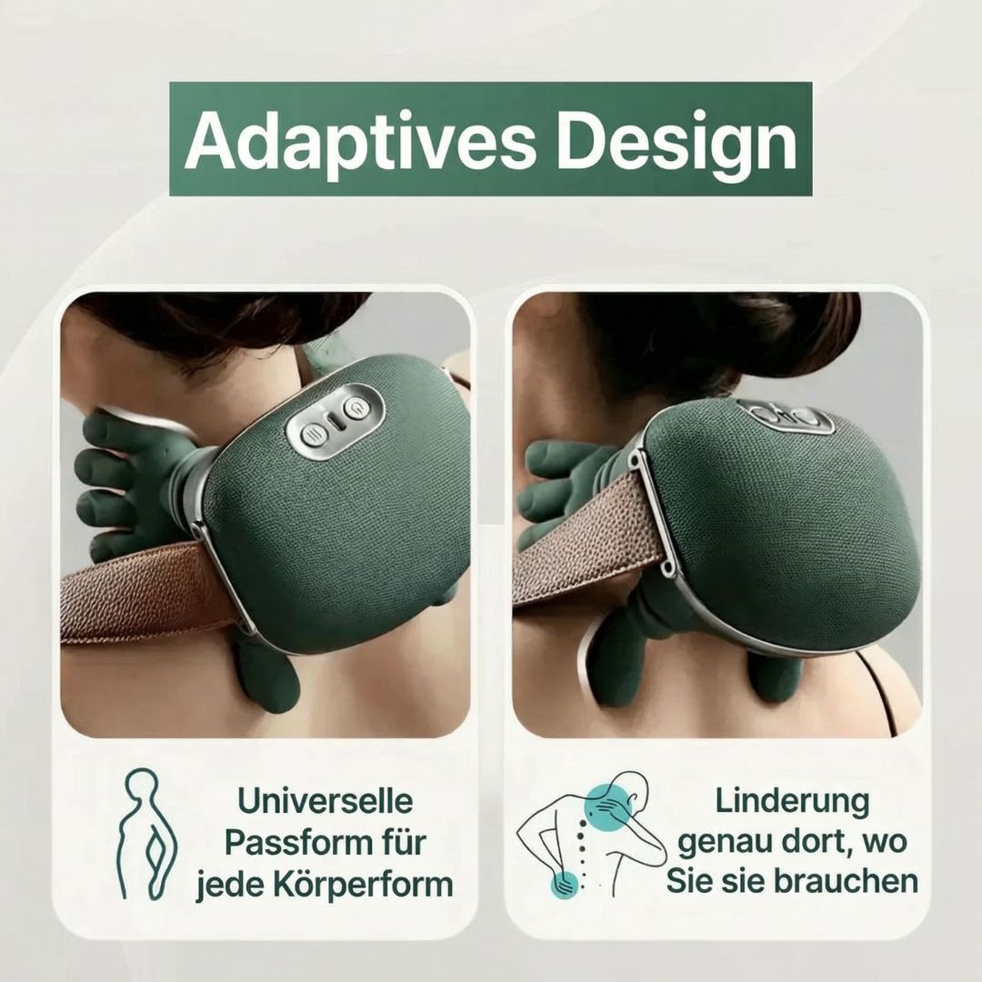 Massageapparaat voor nek en schouders | Nekmassage thuis voor soepele spieren | Nackenia