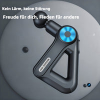 Massagepistool met 9 opzetstukken | Massageapparaat voor nek, rug, voeten en meer | Massage Gun | Pulsevia