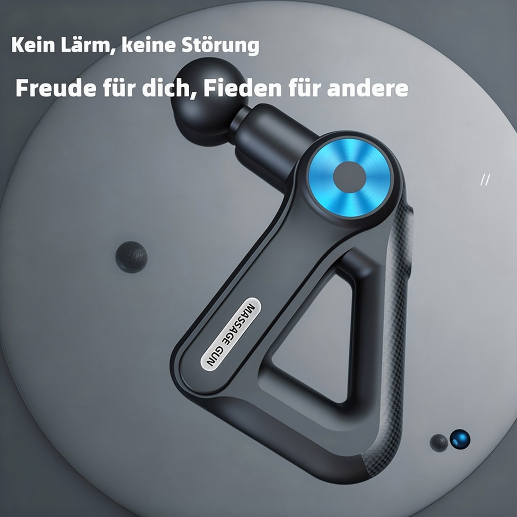 Massagepistool met 9 opzetstukken | Massageapparaat voor nek, rug, voeten en meer | Massage Gun | Pulsevia