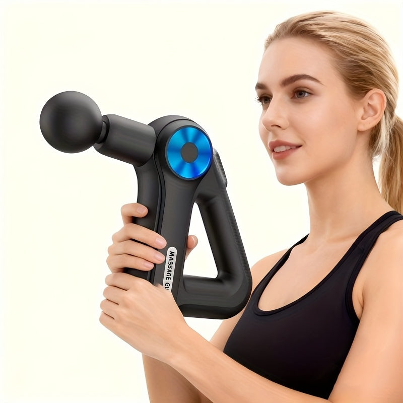 Massagepistool met 9 opzetstukken | Massageapparaat voor nek, rug, voeten en meer | Massage Gun | Pulsevia