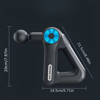 Massagepistool met 9 opzetstukken | Massageapparaat voor nek, rug, voeten en meer | Massage Gun | Pulsevia