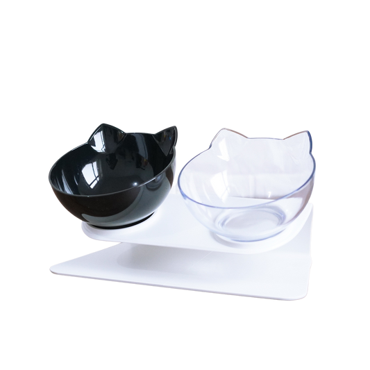 Comfort Paws voederbak | Stijlvolle verhoogde kattenbak Biedt een verhoogd en gestroomlijnd ontwerp voor de dagelijkse maaltijden van je kat.