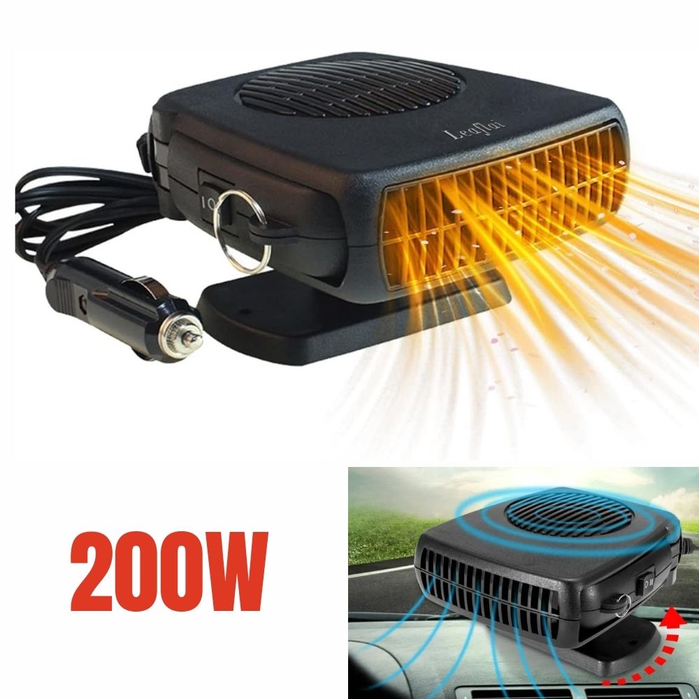 TurboHeat | 12V Auto Verwarming – 150W/300W Keramische Ventilator Verwarming, Draagbare Auto Ontdooi- en Verwarmingsapparaat