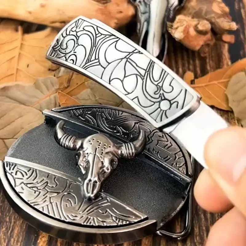 Metalen Ovale Cowboys Gürtelschnalle