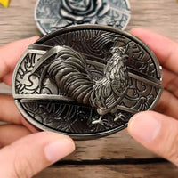 Metalen Ovale Cowboys Gürtelschnalle