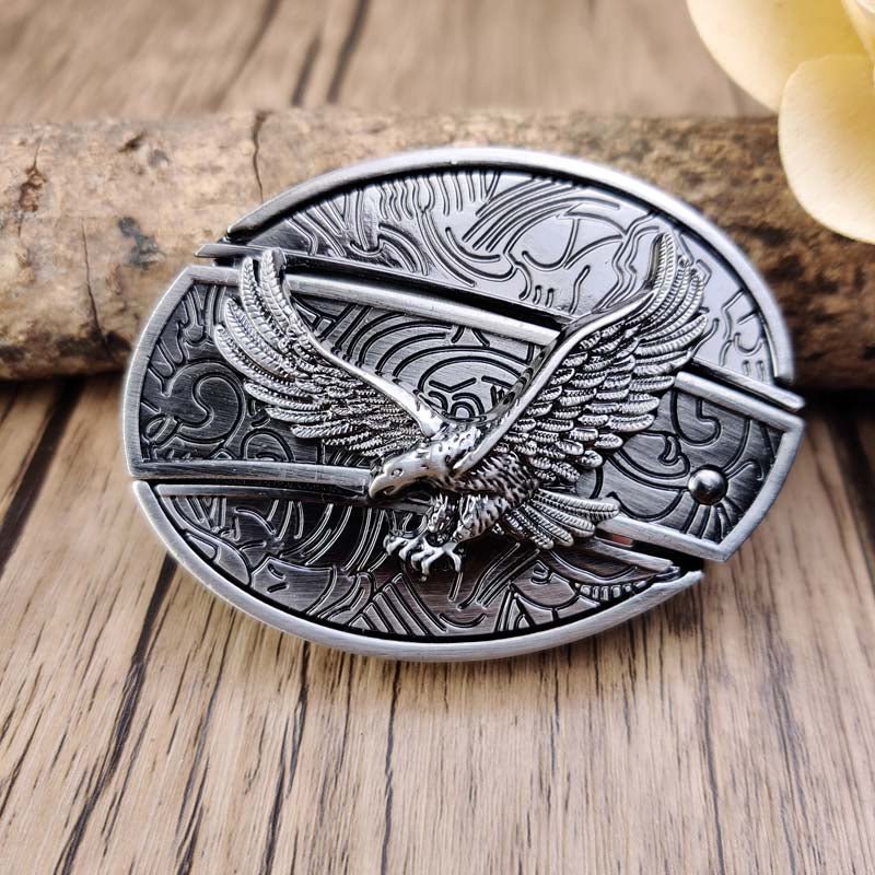 Metalen Ovale Cowboys Gürtelschnalle