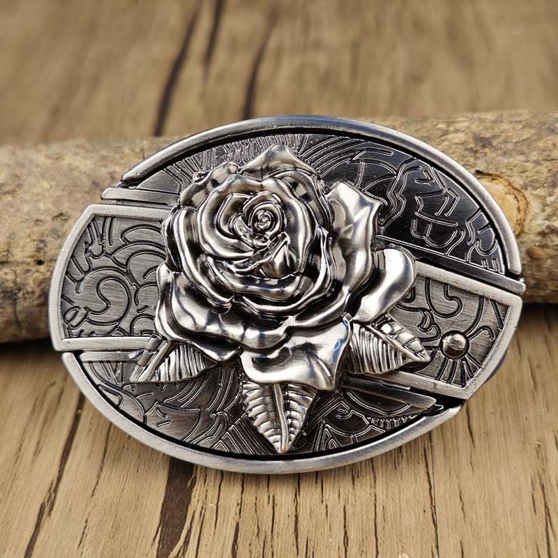 Metalen Ovale Cowboys Gürtelschnalle