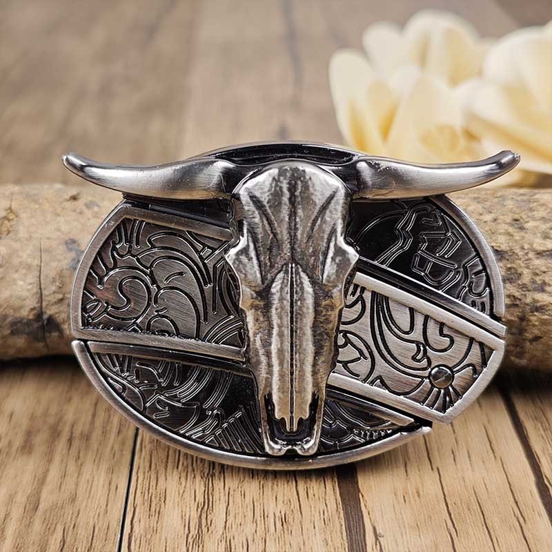Metalen Ovale Cowboys Gürtelschnalle