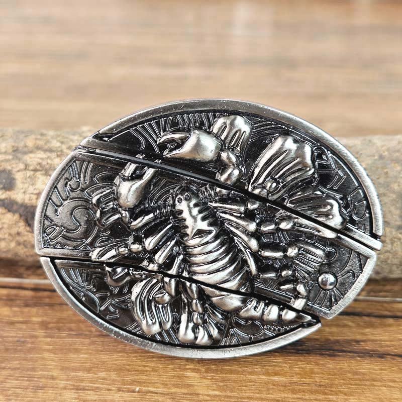 Metalen Ovale Cowboys Gürtelschnalle