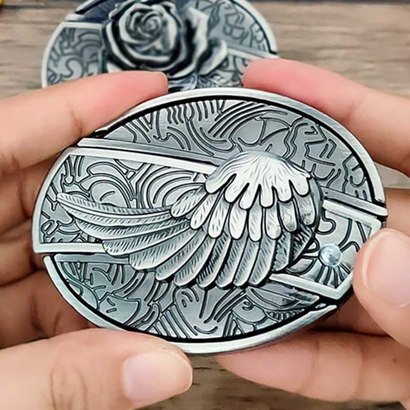 Metalen Ovale Cowboys Gürtelschnalle
