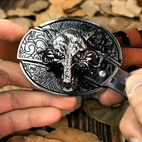 Metalen Ovale Cowboys Gürtelschnalle