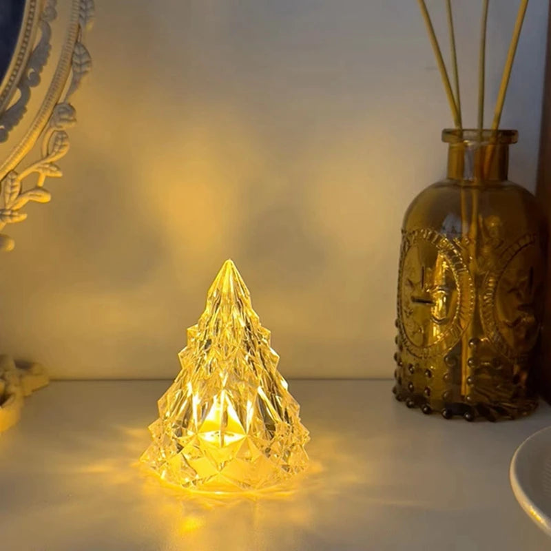 Mini kerstboom van kristal | Verlichte kerstdecoratie | KristalBoom (5 stuks)