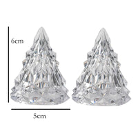 Mini kerstboom van kristal | Verlichte kerstdecoratie | KristalBoom (5 stuks)