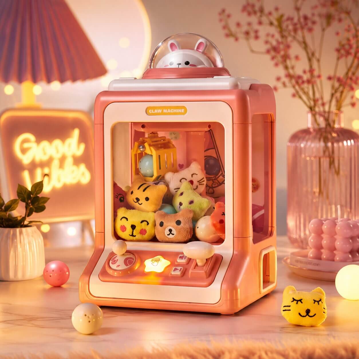 Mini grijpmachine voor kinderen | Speelgoed grijparm automaat | Grijp goud