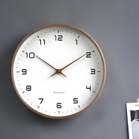 Stilstaande Houten Wandklok | Modern Rond Ontwerp