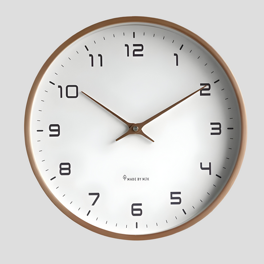 Stilstaande Houten Wandklok | Modern Rond Ontwerp