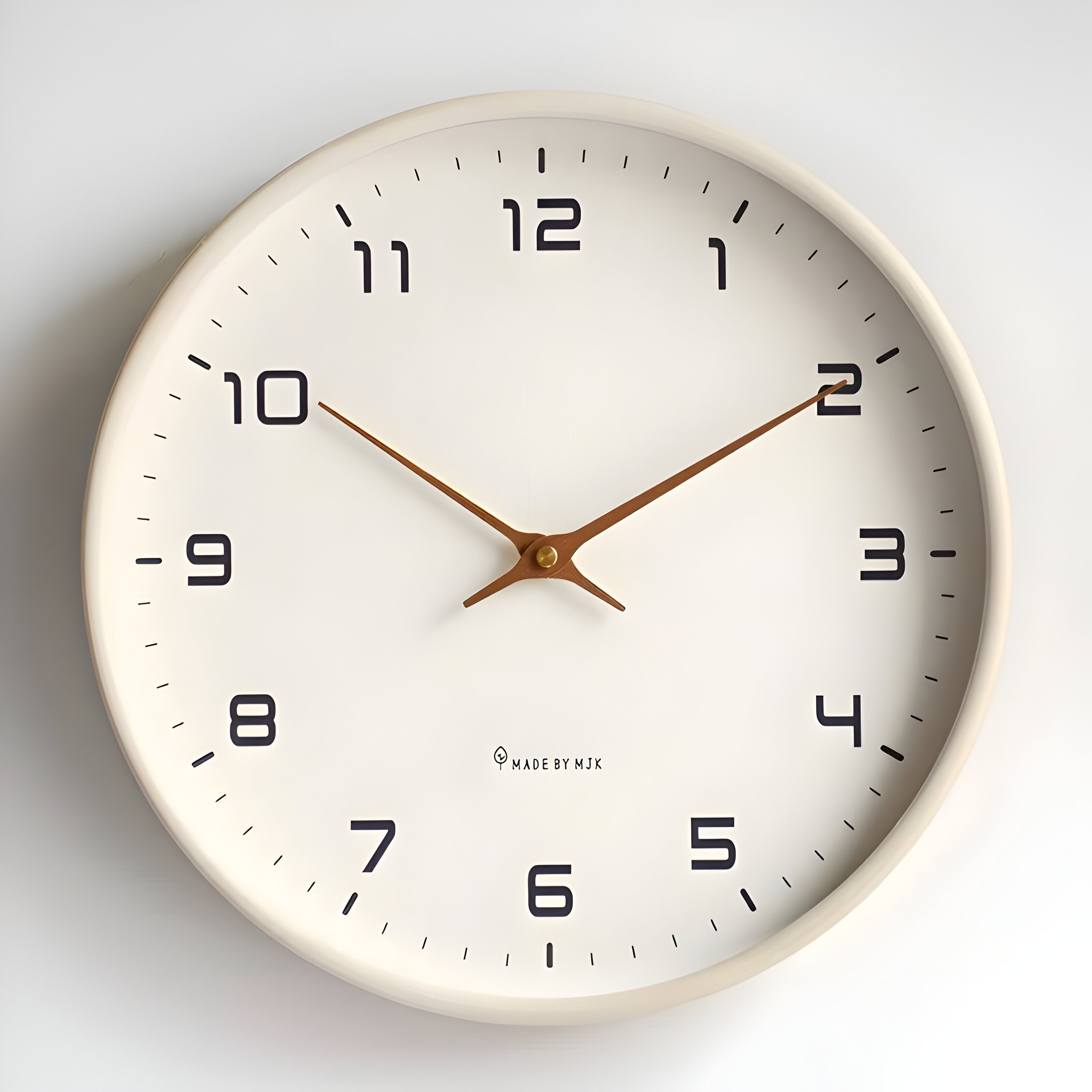 Stilstaande Houten Wandklok | Modern Rond Ontwerp
