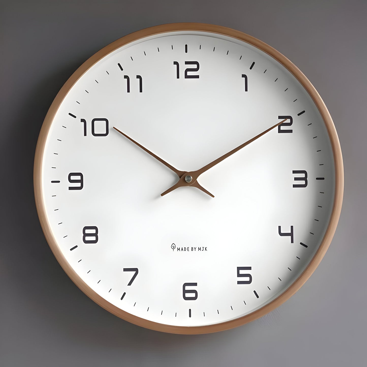 Stilstaande Houten Wandklok | Modern Rond Ontwerp