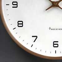 Stilstaande Houten Wandklok | Modern Rond Ontwerp