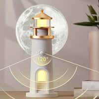 Maanslicht Projector Lamp | Vuurtoren Nachtlamp met Bluetooth Speaker | Lunavara