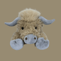 MOOLETTE – Schattige Hoogland Koe Plush met Gezellig, Knuffelbaar Ontwerp