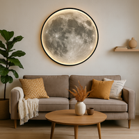 Lunara Maan Wandlamp Toont Realistische Kraterdetails En Zachte LED Glans