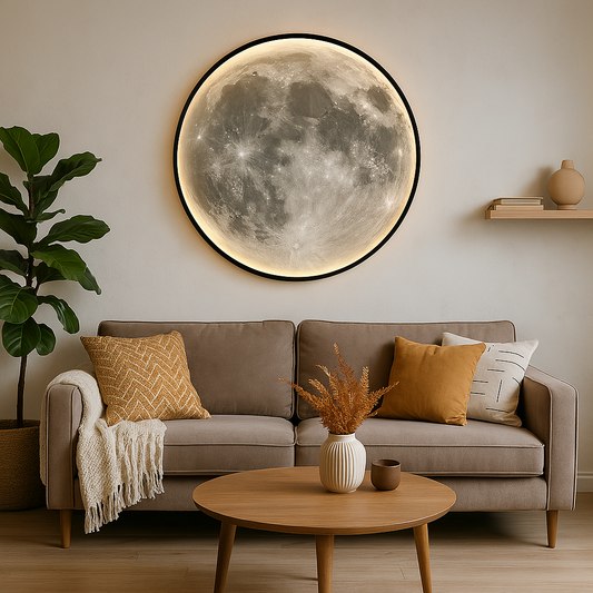 Lunara Maan Wandlamp Toont Realistische Kraterdetails En Zachte LED Glans