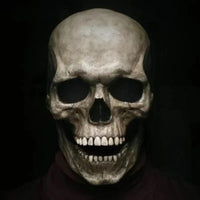Bewegelijk Kaken, realistische Totenkopfmaske voor het hele hoofd – menselijke skeletmasker voor Halloween-feesten