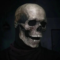 Bewegelijk Kaken, realistische Totenkopfmaske voor het hele hoofd – menselijke skeletmasker voor Halloween-feesten