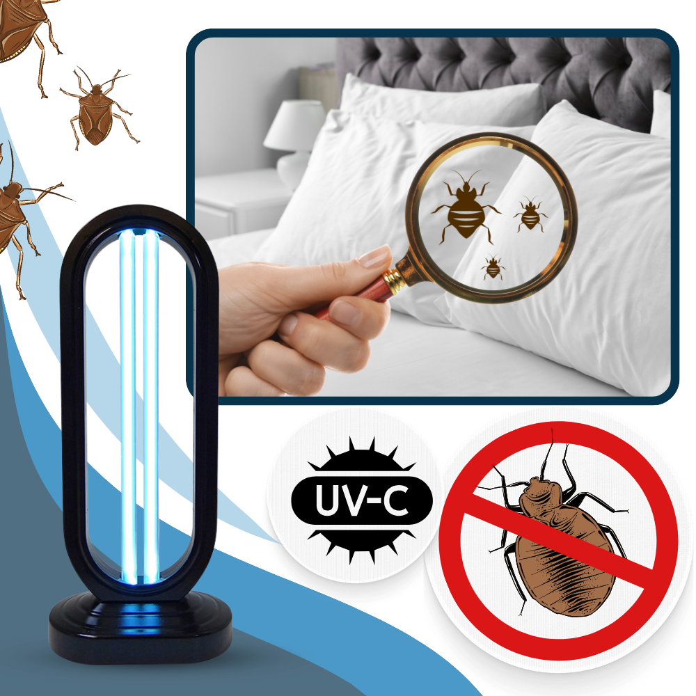 Multi-Oppervlak UV Desinfectielamp – De Sterkste Bed Bugs Killer voor Thuis- en Reisgebruik