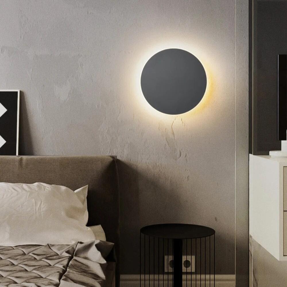 Moderne Nordic Ronde Aluminium Minimalistische LED Wandlamp