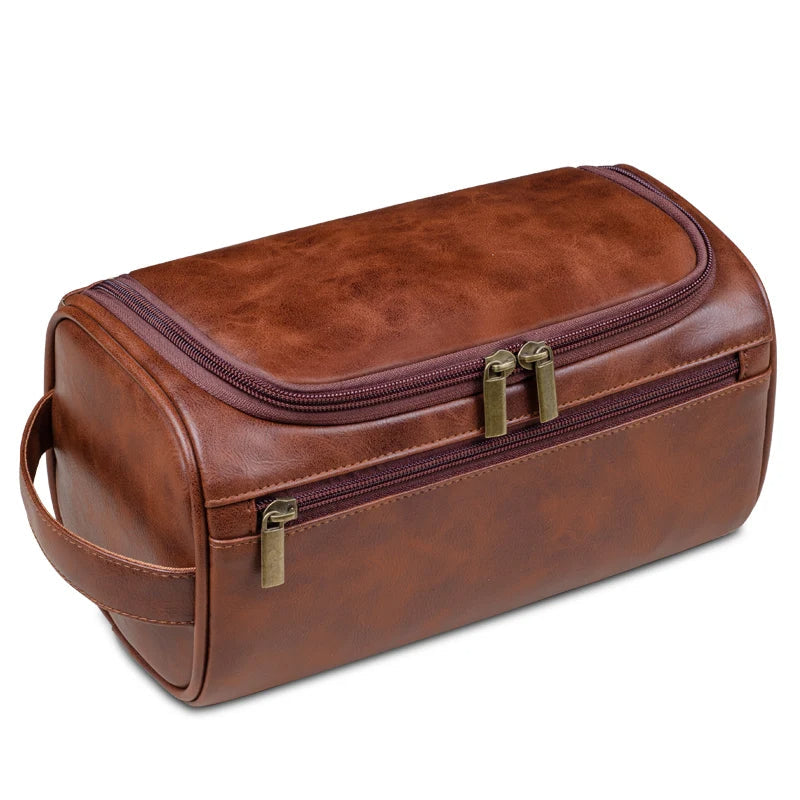 Brehn | Premium Leren Toilettas voor Reizigers