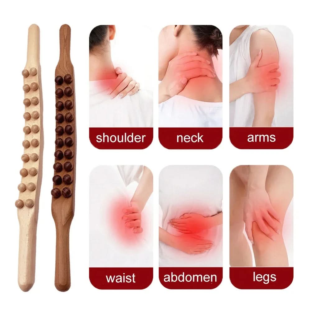 WOOLEASE – Gua Sha Massagestock van Natuurlijk Hout