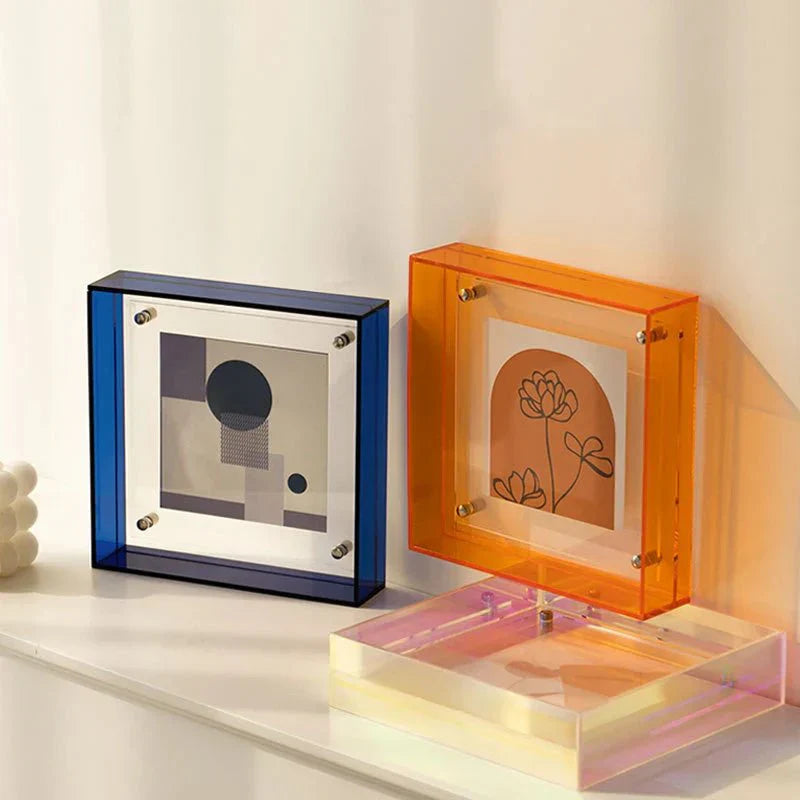 Zwevende Acryl Fotolijst | Hedendaags Ontwerp voor Muur & Tafel