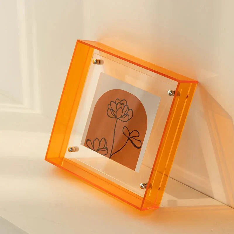 Zwevende Acryl Fotolijst | Hedendaags Ontwerp voor Muur & Tafel