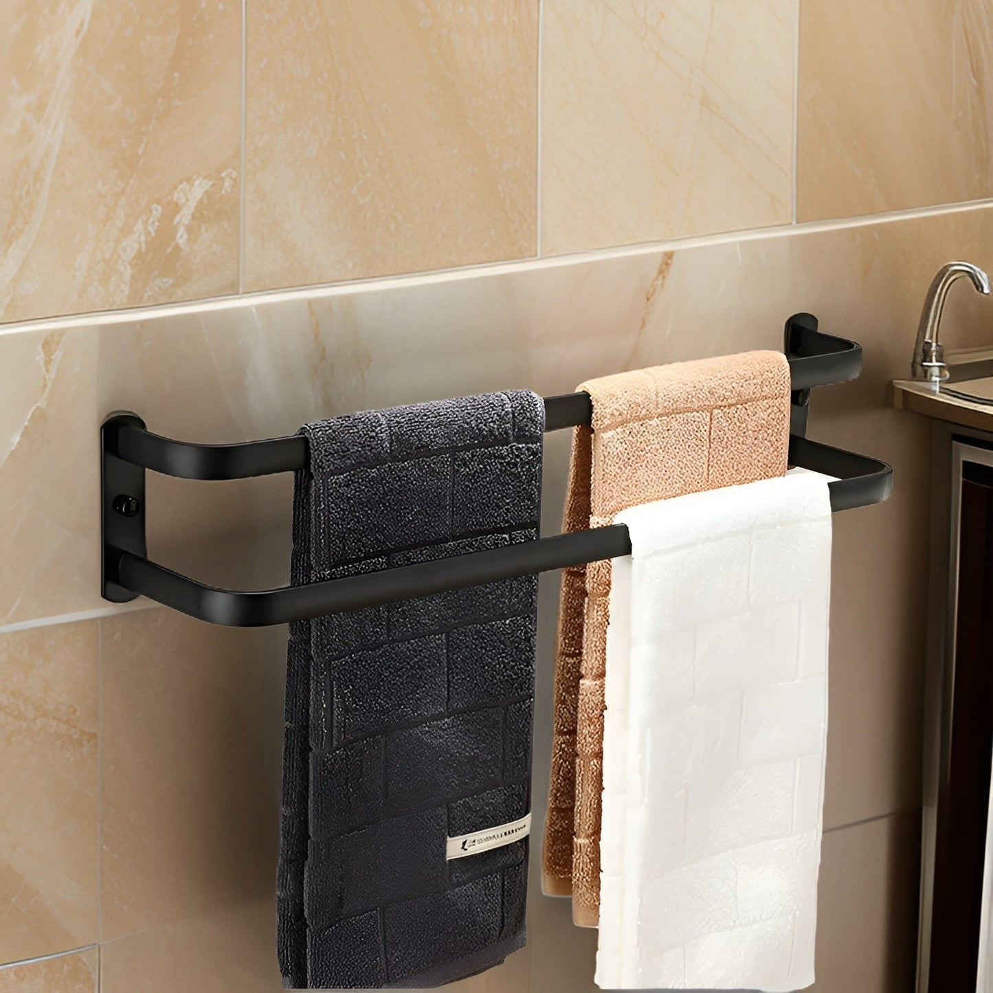 Neyora | Wandhanddoekhouder – Duurzame Elegantie in Aluminium