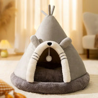 Kattenbed Tent van Zacht Fleece