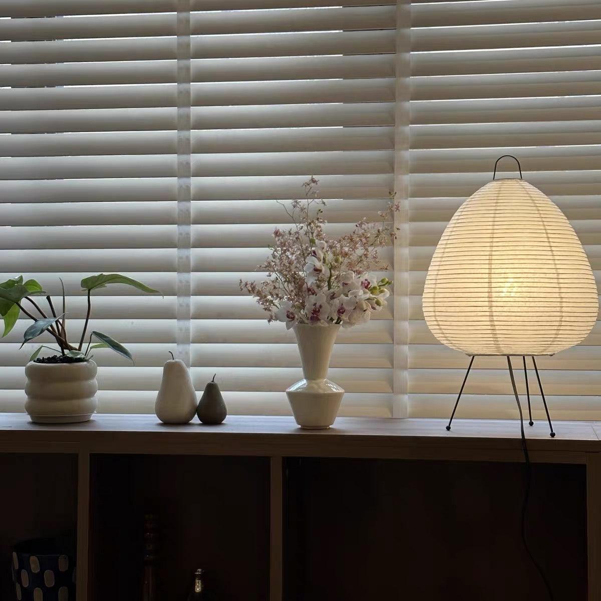 Sereni Lamp Rijstpapier Licht | Handgemaakte elegantie voor gezellige, minimalistische ruimtes