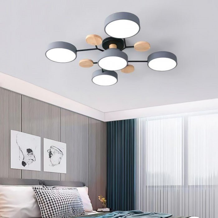 Scandinavische LED Plafondlamp | Vertakt Modern Lichtdesign