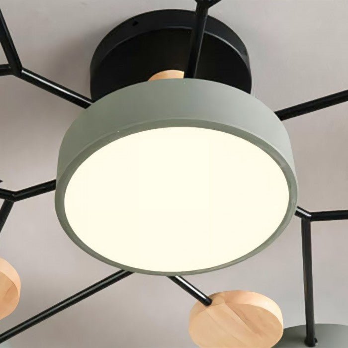 Scandinavische LED Plafondlamp | Vertakt Modern Lichtdesign