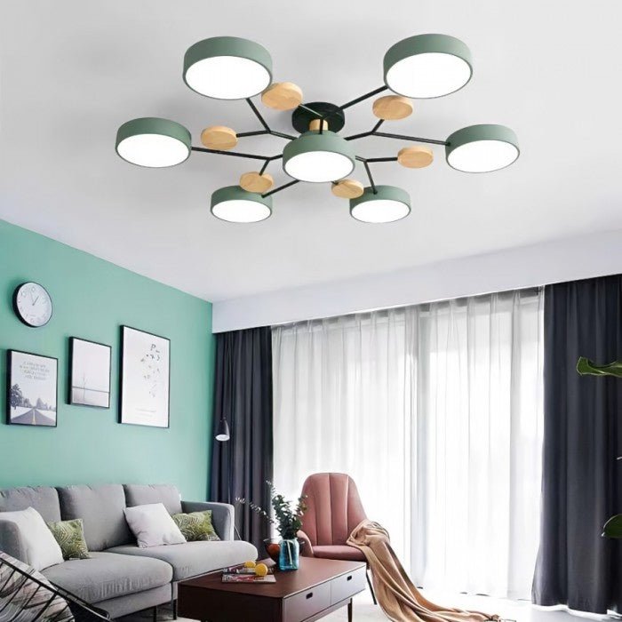 Scandinavische LED Plafondlamp | Vertakt Modern Lichtdesign