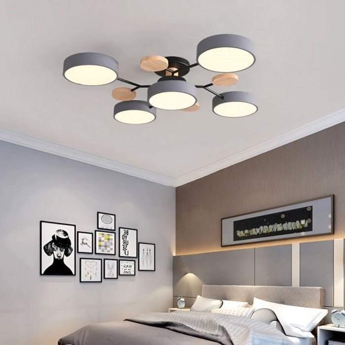 Scandinavische LED Plafondlamp | Vertakt Modern Lichtdesign