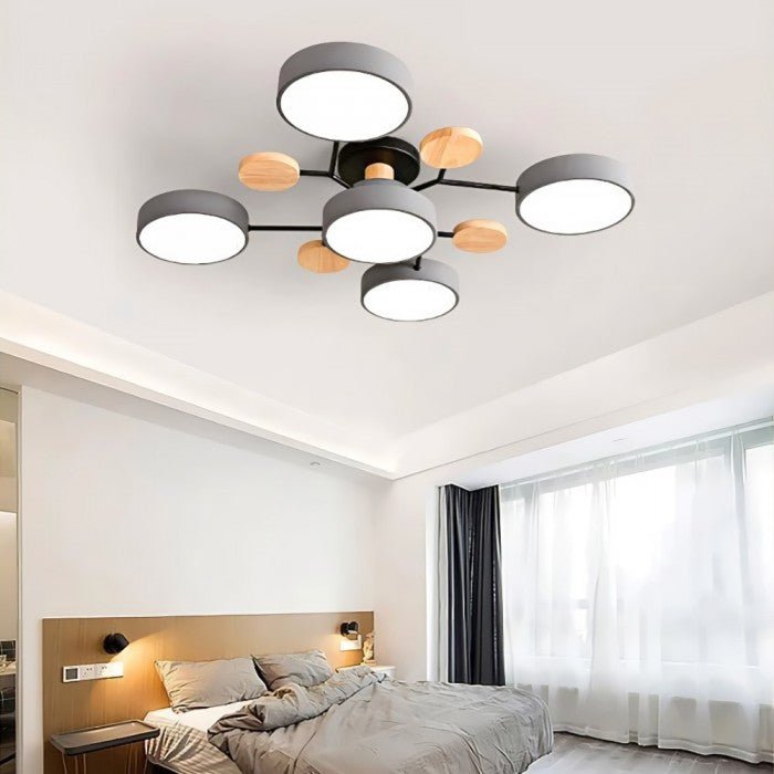 Scandinavische LED Plafondlamp | Vertakt Modern Lichtdesign